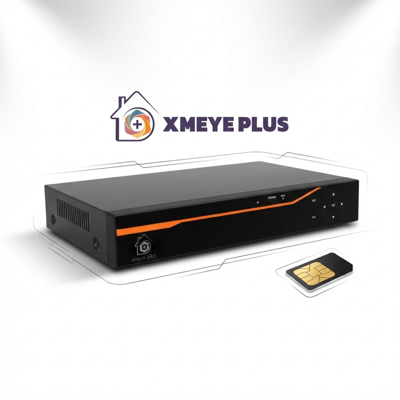 دستگاه دی وی آر 8 کانال ایکس می پلاس مدل 8008AI سیمکارتی xmeye plus