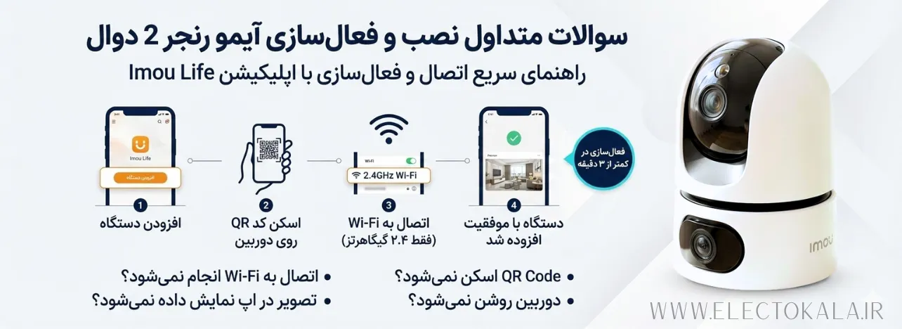 سوالات متداول نصب و راه اندازی دوربین آیمو رنجر 2