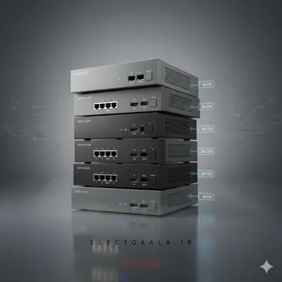 دستگاه NVR چیست؟ - انواع ان‌وی‌آر بر اساس ظرفیت و تعداد کانال